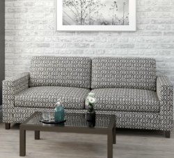 D1630 Delft fabric upholstered on furniture scene
