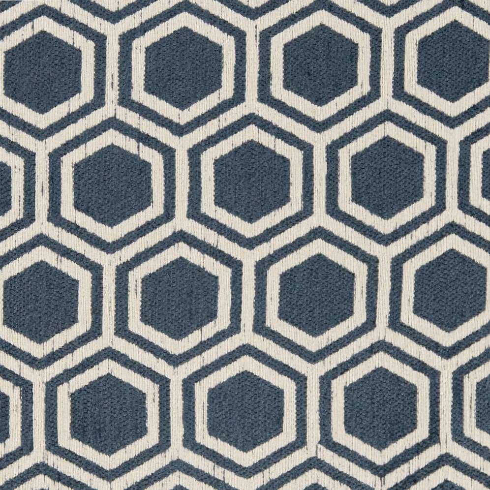 D1636 Indigo upholstery fabric by the yard full size image
