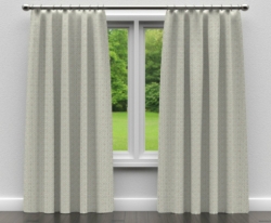D164 Seamist drapery fabric on window treatments