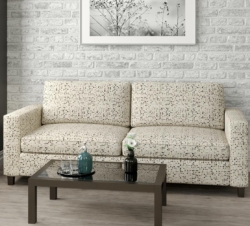 D1641 Espresso fabric upholstered on furniture scene