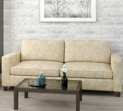 D1643 Goldenrod fabric upholstered on furniture scene