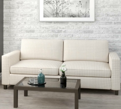 D1647 Moonstone fabric upholstered on furniture scene
