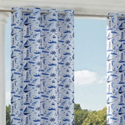 D1650 Cape Cod drapery fabric on window treatments