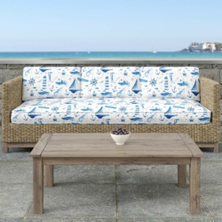 D1650 Cape Cod fabric upholstered on furniture scene