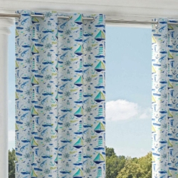D1652 Halifax drapery fabric on window treatments