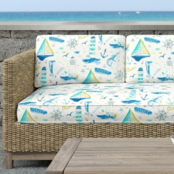 D1652 Halifax fabric upholstered on furniture scene