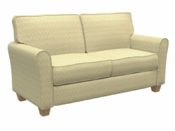D166 Gold fabric upholstered on furniture scene