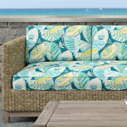 D1661 Cancun fabric upholstered on furniture scene