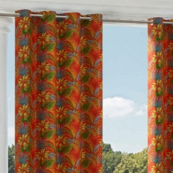 D1664 Charleston drapery fabric on window treatments