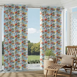 D1676 Bahamas drapery fabric on window treatments