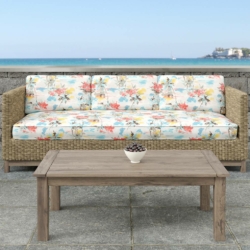 D1676 Bahamas fabric upholstered on furniture scene