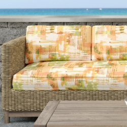 D1678 Freeport fabric upholstered on furniture scene