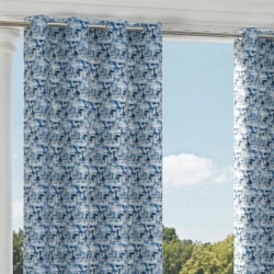 D1679 Havana drapery fabric on window treatments