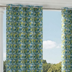 D1681 Key West drapery fabric on window treatments