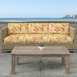 D1682 Cozumel fabric upholstered on furniture scene