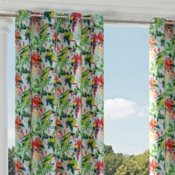 D1685 Bali drapery fabric on window treatments