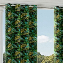 D1687 Caracas drapery fabric on window treatments