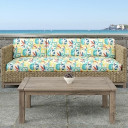 D1692 Barbados fabric upholstered on furniture scene