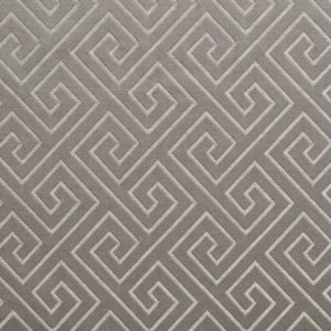 D173 Platinum Greek Key upholstery and drapery fabric by the yard full size image