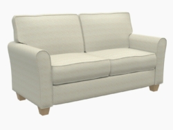 D178 Ivory Greek Key fabric upholstered on furniture scene