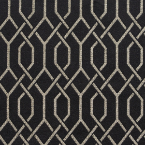 D181 Ebony Lattice upholstery and drapery fabric by the yard full size image