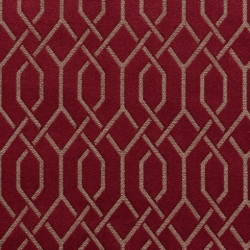D182 Merlot Lattice upholstery and drapery fabric by the yard full size image