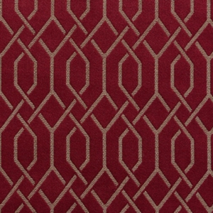 D182 Merlot Lattice upholstery and drapery fabric by the yard full size image
