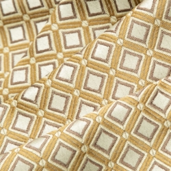 D1822 Champagne Estelle Upholstery Fabric Closeup to show texture