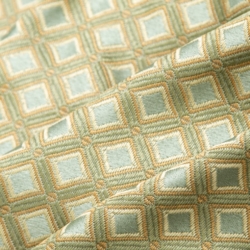 D1825 Mist Estelle Upholstery Fabric Closeup to show texture