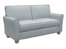 D183 Platinum Lattice fabric upholstered on furniture scene