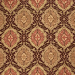 D1838 Aubergine Antoinette upholstery and drapery fabric by the yard full size image