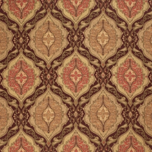 D1838 Aubergine Antoinette upholstery and drapery fabric by the yard full size image