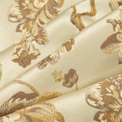 D1841 Champagne Cecile Upholstery Fabric Closeup to show texture