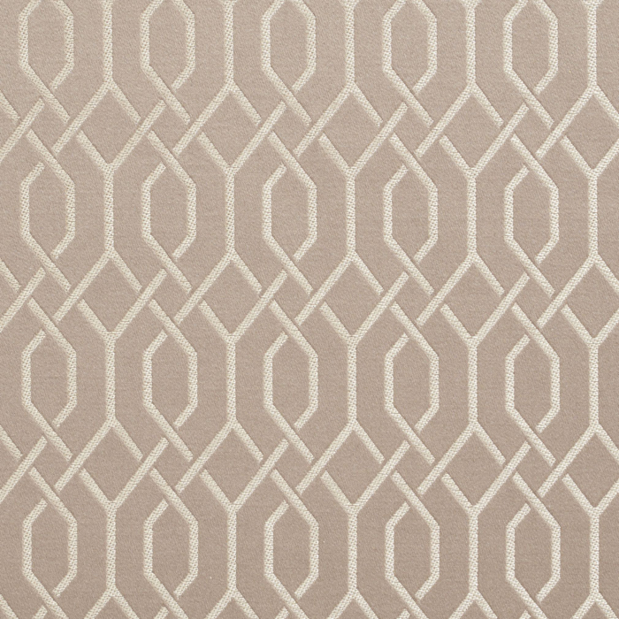 D185 Taupe Lattice upholstery and drapery fabric by the yard full size image