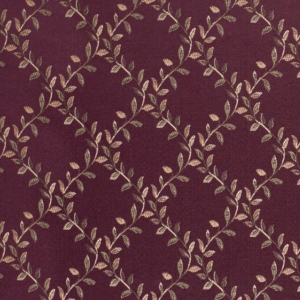 D1857 Aubergine Ella upholstery and drapery fabric by the yard full size image