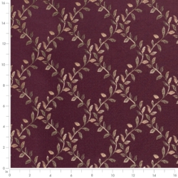Image of D1857 Aubergine Ella showing scale of fabric