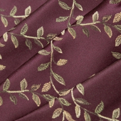 D1857 Aubergine Ella Upholstery Fabric Closeup to show texture