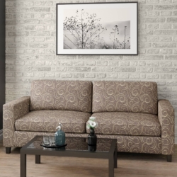 D1860 Java Swirl fabric upholstered on furniture scene