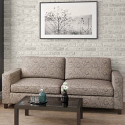 D1868 Sable Swirl fabric upholstered on furniture scene