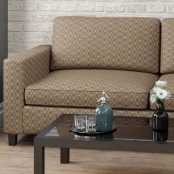 D1886 Java Geo fabric upholstered on furniture scene