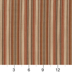 Image of D1942 Papaya Stripe showing scale of fabric