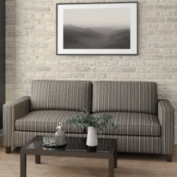 D1943 Pewter Stripe fabric upholstered on furniture scene