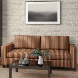 D1944 Ginger Stripe fabric upholstered on furniture scene