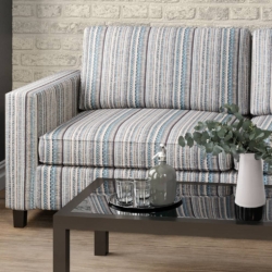 D1946 Chambray fabric upholstered on furniture scene