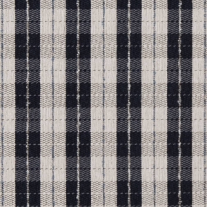 D1952 Navy Plaid upholstery fabric by the yard full size image