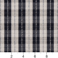 Image of D1952 Navy Plaid showing scale of fabric