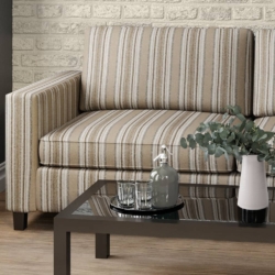 D1970 Sandstone fabric upholstered on furniture scene