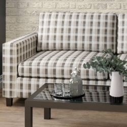 D1976 Pebble fabric upholstered on furniture scene