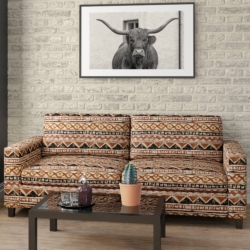 D2007 Ridge fabric upholstered on furniture scene