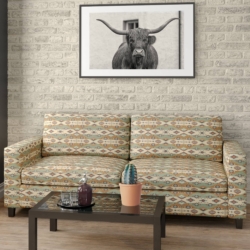 D2011 Jade fabric upholstered on furniture scene